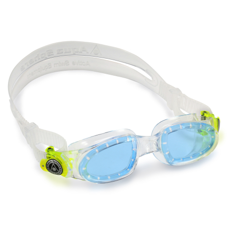 Aqua Sphere junior svømmebriller moby kid clear/lime 2-6 år 