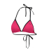 Puma UV triangle bikinitop damer UPF 50+ pink
