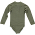 Beach & Bandits solbeskyttende badedragt med lange ærmer UPF 50+ - palm ripped olive green
