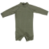 Beach & Bandits baby suit med lange ærmer UPF 50+ - palm ribbed olive green
