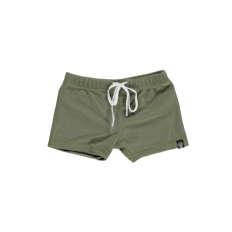 Beach & Bandits uv-badebukser - palm ribbed olive green
