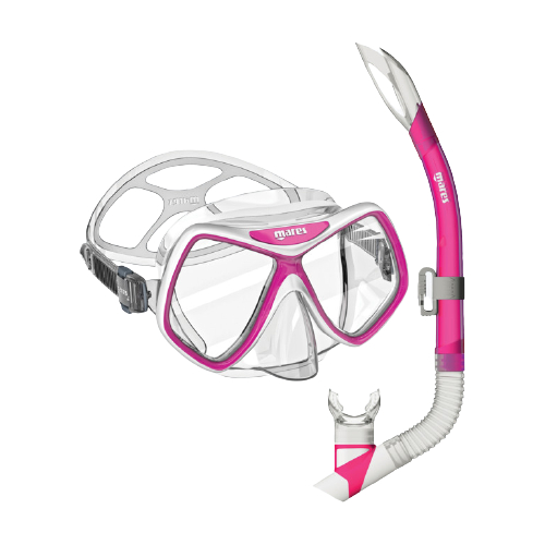 Mares Ridley VOKSEN maske/snorkelsæt pink