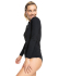 Roxy sort badetrøje med lange ærmer til voksne kvinder 