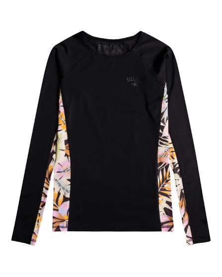 Billabong surf capsule UV trøje black pebble DAME