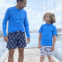 Langærmet solbeskyttende UV trøje til mænd 