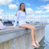 Hvid Petit Crabe UV-trøje kvinde testet efter standard 801