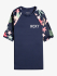 Kortærmet Roxy printed UV soltrøje mood indigo alma swim ERGWR03346