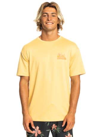 Løs gul UPF solbeskyttende trøje til herre