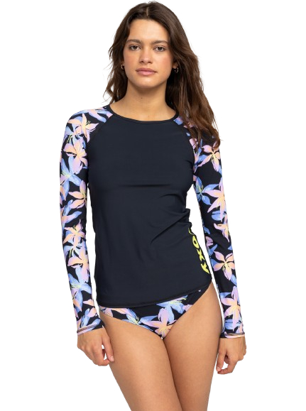 Roxy active lycra printed long sleeve UPF 50+ trøje