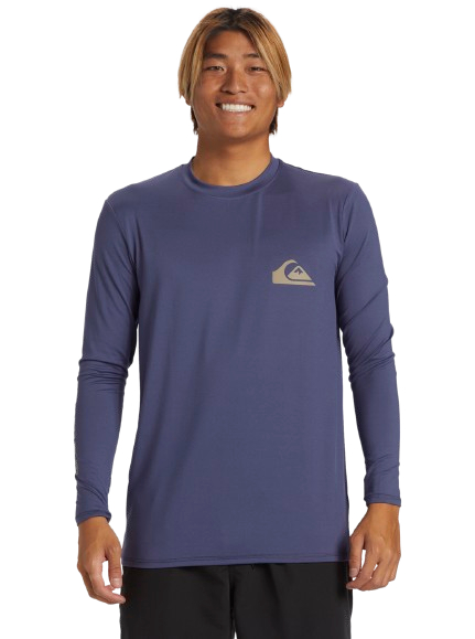 Se Quiksilver everyday langærmet UPF 50+ t-shirt - crown blue hos Faktorfobi