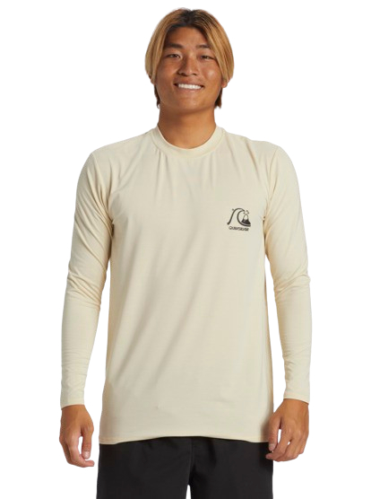 Se Quiksilver dna langærmet UPF 50+ t-shirt - oyster white hos Faktorfobi