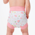 Pink og hvid neopren Splash About Happy Nappy badeble forest walk