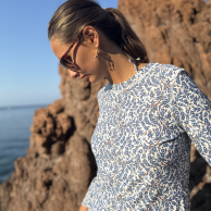 Badetrøje med empress Liberty print