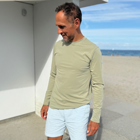 Petit Crabe Enzo UV soltrøje herre olive