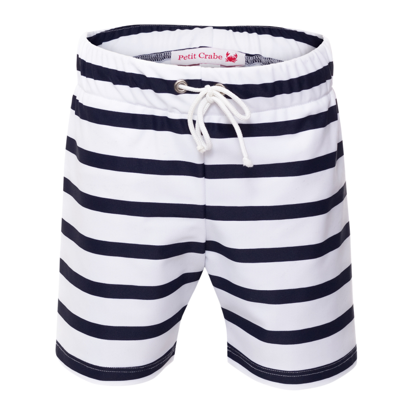 #2 - Petit Crabe Alex korte UV shorts - white/blue