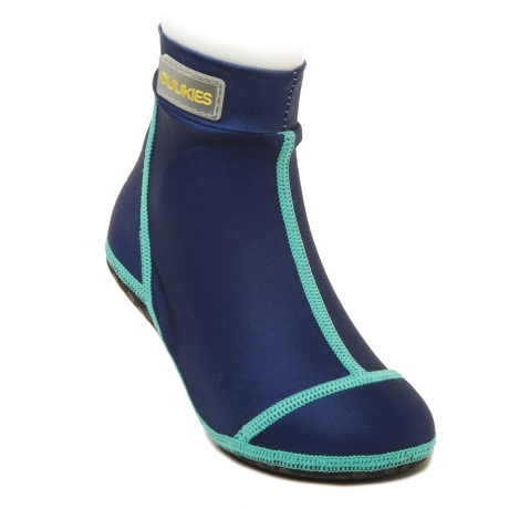 Duukies beachsock - navy med turkis syning